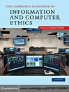 The Cambridge Handbook of Information and Computer Ethics (eBook)